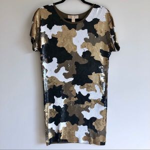 Michael Kors Sequin Camouflage Dress | XXS